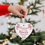 Hold Love Close – Custom Heart Ornament – A Cherished Christmas Keepsake for Family & Her - Image 3