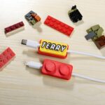 Embrace Playful Organization – Custom 3D Printed USB Cable with Brick Name Tag – For Loved Ones Who Treasure Style and Function - Image 2
