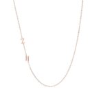 Whispered Initials – Sideways Sterling Silver Necklace – A Timeless Treasure for Her - Image 2