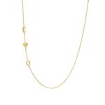 sideways sterling silver necklace for personalized elegance