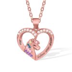 Embrace Magic and Love – Heart Unicorn Necklace – A Cherished Keepsake for Her Special Moments - Image 7