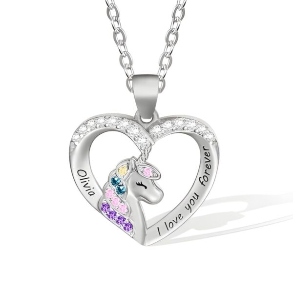 Heart Unicorn Necklace for Her - Embrace Magic