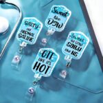 Carry Care & Compassion – Acrylic IV Bag Badge Reel – For Nurses, Doctors, and Dentists - Image 4