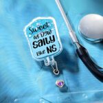 Carry Care & Compassion – Acrylic IV Bag Badge Reel – For Nurses, Doctors, and Dentists - Image 6
