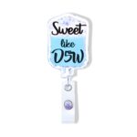 Personalized badge reel for healthcare workers