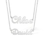double name necklace personalized gift