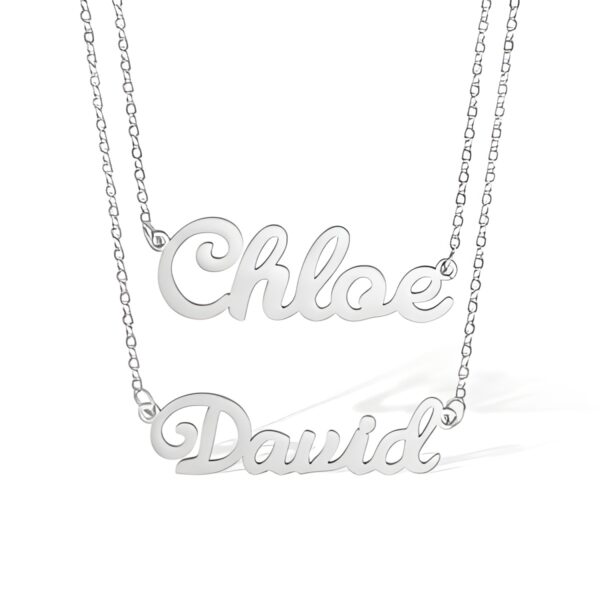 double name necklace personalized gift