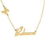 Whisper of Wings – Custom Name Necklace with Butterfly Pendant – A Cherished Keepsake for Her - Image 2
