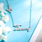 Whisper of Wings – Custom Name Necklace with Butterfly Pendant – A Cherished Keepsake for Her - Image 4