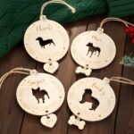 Celebrate Your Dog's First Christmas – Custom Wooden Silhouette Ornament – For Cherished Pet Lovers - Image 5