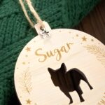 Celebrate Your Dog's First Christmas – Custom Wooden Silhouette Ornament – For Cherished Pet Lovers - Image 8