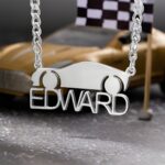 Drive Your Story – Custom Letter & Car Necklace – For the One Who Loves the Open Road - Image 6