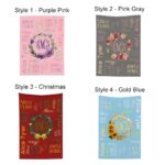 Wrap in Warmth and Wonder – Custom Floral Wreath Flannel Blanket – A Cherished Keepsake for Every Season - Image 11