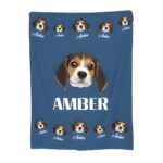 Wrap in Love – Custom Pet Name & Photo Flannel Blanket – A Cherished Keepsake for Pet Lovers - Image 2