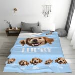 Wrap in Love – Custom Pet Name & Photo Flannel Blanket – A Cherished Keepsake for Pet Lovers - Image 6