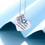 Hold Their Spirit Close – Heart-Shaped Pet Memorial Necklace with Birthstone and Paw Print – For Cherishing Beloved Companions - Image 3