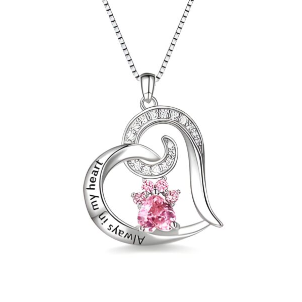 birthstone memorial necklace for pets – Birthstone memorial necklace for cherished pets