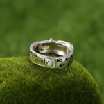 Carry Your Pet's Love – Sterling Silver Collar Ring with Pawprint – For Cherished Animal Friends - Image 2