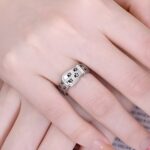 Carry Your Pet's Love – Sterling Silver Collar Ring with Pawprint – For Cherished Animal Friends - Image 4