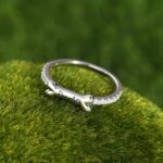 Celebrate Devotion – Bone-Shaped Name Ring in Sterling Silver – For Dog Lovers and Animal Advocates - Image 3