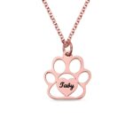 Carry Their Pawprint Close – Heartfelt Pet Name Necklace – For Cherished Pet Lovers - Image 5