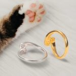 Embrace Warmth and Whiskers – Sterling Silver Cat Paw Hug Ring – For Cherished Cat Lovers - Image 5