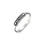 Sterling Silver Pet Name Ring for cherished companions