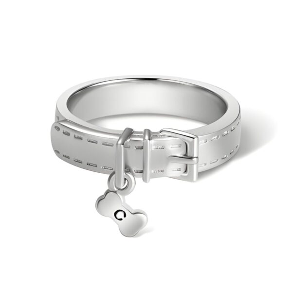 Pet collar memorial ring for cherishing your beloved companion