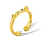 Embrace Feline Affection – Cat Ears and Paw Ring – For Those Who Cherish Their Beloved Cats - Image 2