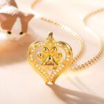 Carry Their Spirit Close – Angel Wings Pet Paw Necklace – For Cherished Pet Lovers - Image 2