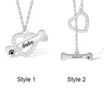 Carry Your Pet's Love Close – Heart & Bone Necklace for Cherished Dog Lovers - Image 2