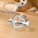 Carry Your Pet's Love Close – Heart & Bone Necklace for Cherished Dog Lovers - Image 5