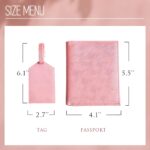 Carry Your Story in Bloom – Custom Birth Flower Passport Holder & Luggage Tag Set – For the Woman Who Travels with Heart - Image 9