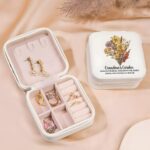 Embrace Timeless Elegance – Custom Birth Flower Jewelry Box – A Cherished Treasure for Mom and Grandmom - Image 3