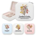 Custom birth flower jewelry box for cherished memories