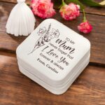 Carry Her Story – Birth Flower Jewelry Travel Case – A Loving Keepsake for Mom, Grandma, or Wife - Image 2