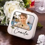 Treasure Her Story – Vintage Birth Flower Jewelry Box with Photo & Name – A Cherished Keepsake for Mom and Bridesmaids - Image 3