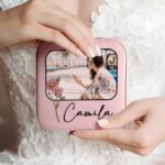 Treasure Her Story – Vintage Birth Flower Jewelry Box with Photo & Name – A Cherished Keepsake for Mom and Bridesmaids - Image 7