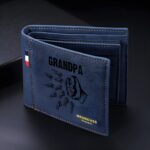Celebrate Family Strength – Custom Leather Fist Bump Wallet – For Dad, Grandpa, or Husband's Special Day - Image 3