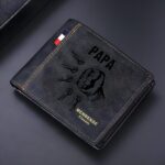 Celebrate Family Strength – Custom Leather Fist Bump Wallet – For Dad, Grandpa, or Husband's Special Day - Image 4