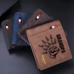 Celebrate Family Strength – Custom Leather Fist Bump Wallet – For Dad, Grandpa, or Husband's Special Day - Image 8