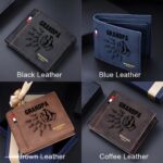 Celebrate Family Strength – Custom Leather Fist Bump Wallet – For Dad, Grandpa, or Husband's Special Day - Image 9