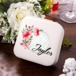 Carry Your Story – Personalized Birth Flower Golf Jewelry Box – For Her Special Moments on the Green - Image 4