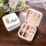 Carry Your Story – Personalized Birth Flower Golf Jewelry Box – For Her Special Moments on the Green - Image 5