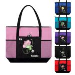 Carry Confidence to Work with a Personalized Birth Flower Nurse Tote Bag – Custom Canvas Handbag with Mesh Pocket for Medical Professionals - Image 11