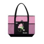 Carry Confidence to Work with a Personalized Birth Flower Nurse Tote Bag – Custom Canvas Handbag with Mesh Pocket for Medical Professionals - Image 10