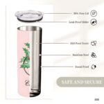 Celebrate Dedication with a Personalized Nurse Tumbler – Custom Watercolor Birth Flower & Stethoscope Design in Stainless Steel - Image 6