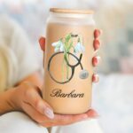 Stay Inspired with a Personalized Nurse Tumbler – Custom Birth Flower & Stethoscope Design with Bamboo Lid and Straw - Image 4