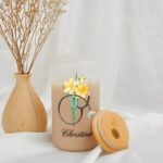 Stay Inspired with a Personalized Nurse Tumbler – Custom Birth Flower & Stethoscope Design with Bamboo Lid and Straw - Image 5
