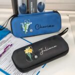 Protect Your Stethoscope in Style with a Personalized Birth Flower Case – Custom EVA Travel Pouch with Mesh Bag for Medical Professionals - Image 7